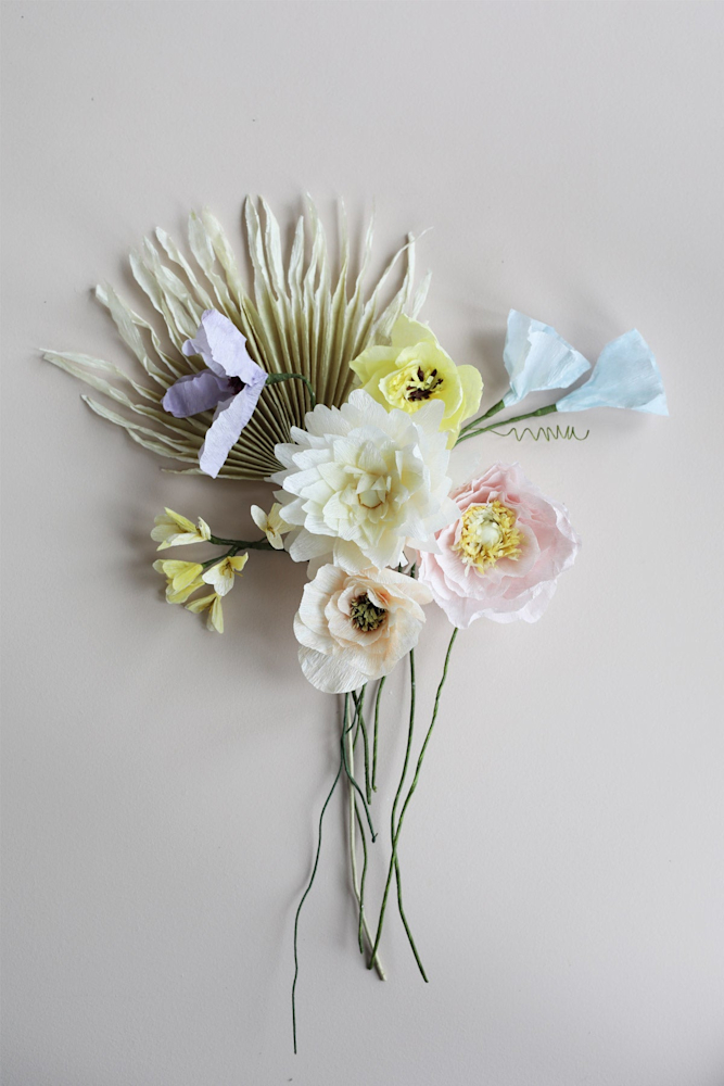 Paper flower bouquet - Afbeelding 2