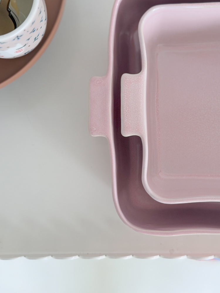 Roze ovenschaal - vierkant - Afbeelding 2