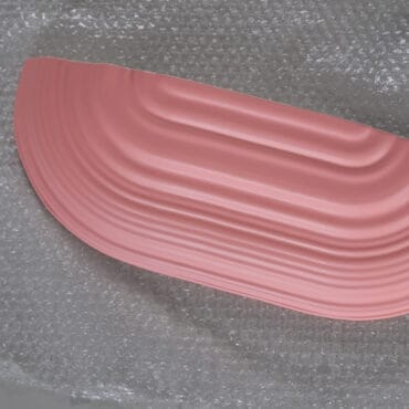 Cor Unum; roze wandplank van keramiek 'Boschroom' (large) - Afbeelding 4