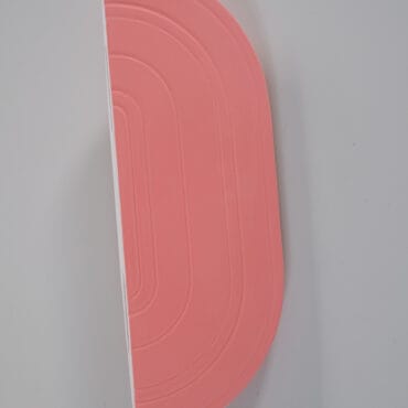 Cor Unum; roze wandplank van keramiek 'Boschroom' (large) - Afbeelding 2