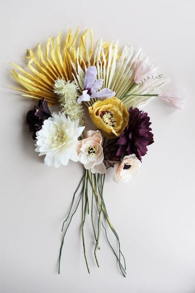 Paper flower bouquet