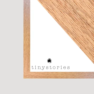 Eikenhouten lijst van Tiny stories- maat A4